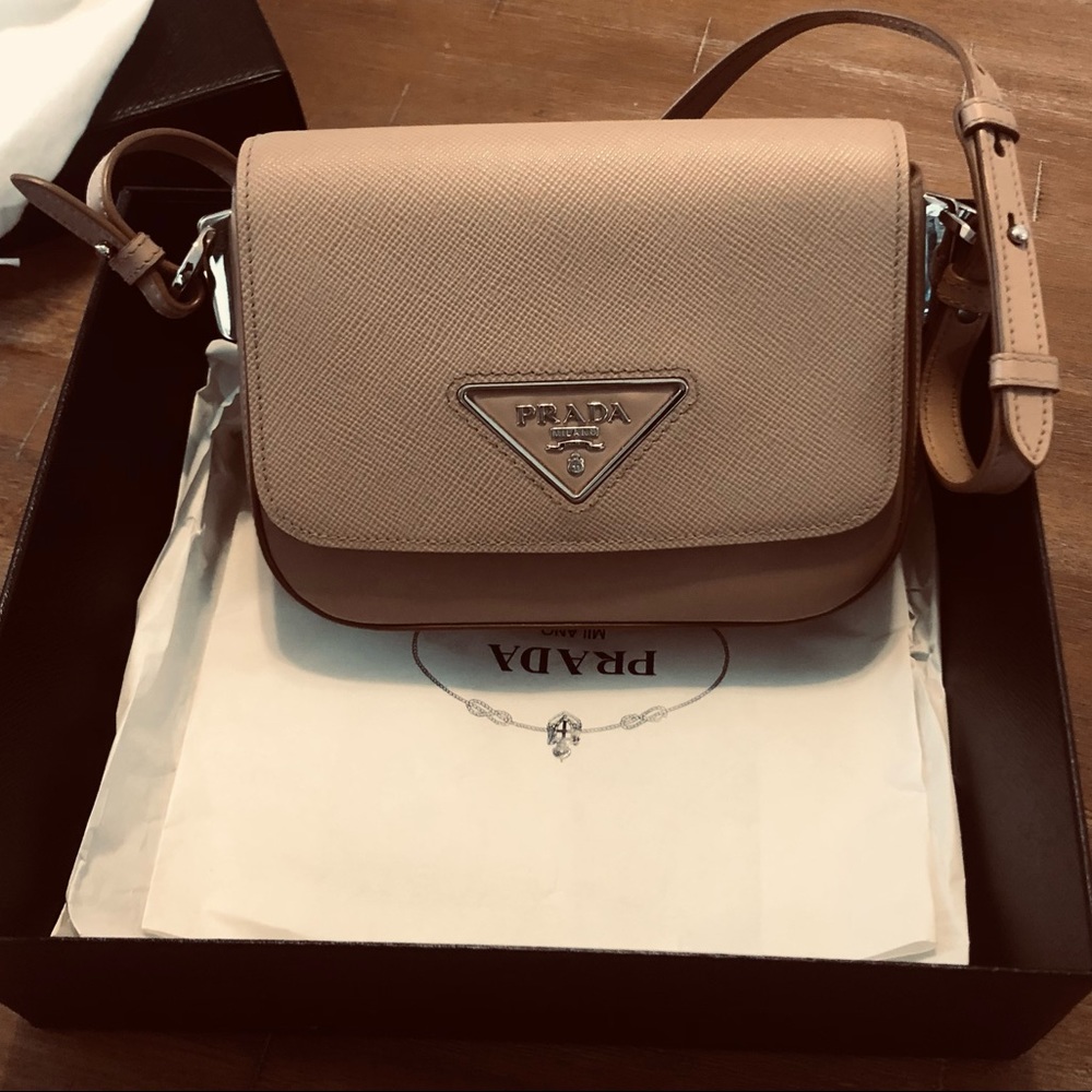 Prada Crossbody Leather purse only used twice. Was purchased recently.